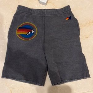 Boys size 10 aviator nation shorts dark gray